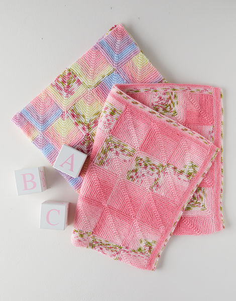 Hayfield 5355 Domino Blanket in Hayfield Baby Blossom DK (#3) Weight Yarn